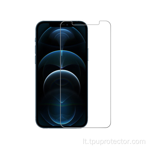Skaidri grūdinto stiklo ekrano apsauga iPhone 12